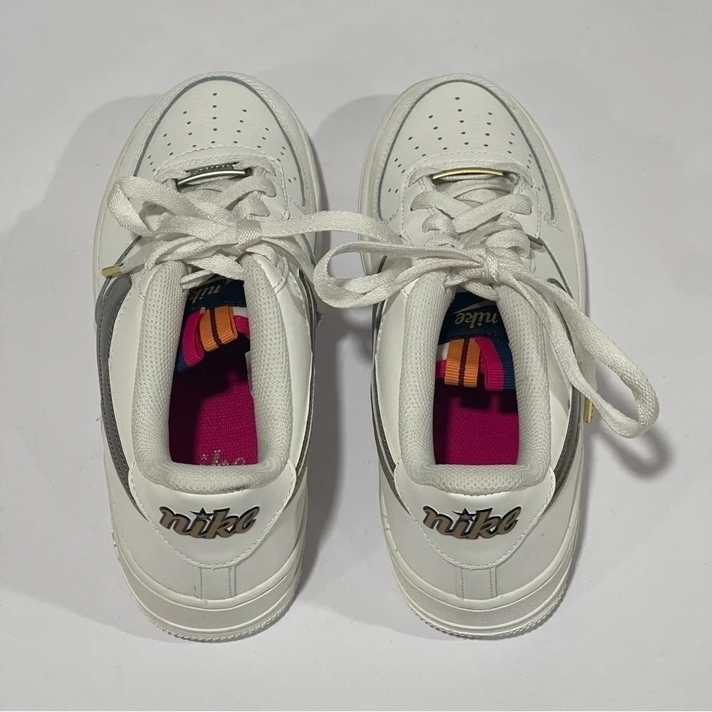 Nike Girls Air Force 1 LV8 Casual Shoes (DH9595-001) Youth - White Sz 6